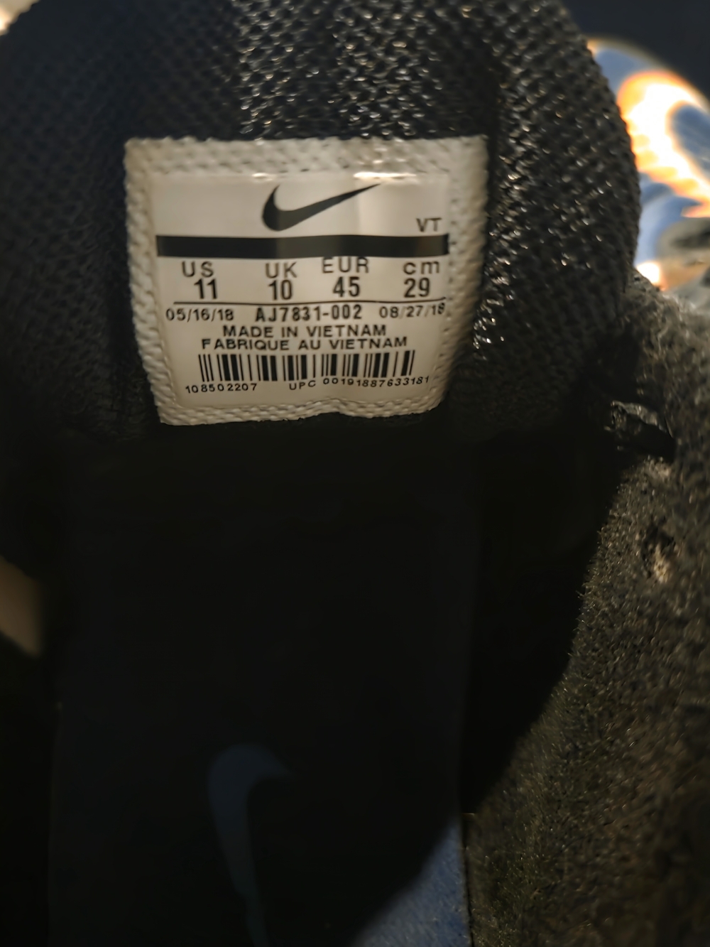 Nike Air Max Deluxe Blue Force Men's Sneakers - Picture 4 of 7